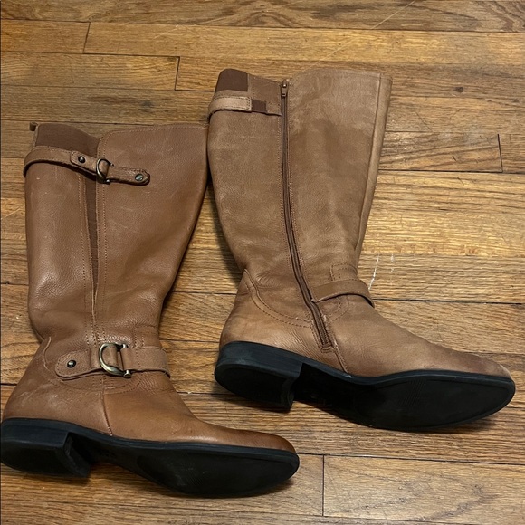 Brown Leather Naturalizer Riding Boots- Jaya - Picture 5 of 11